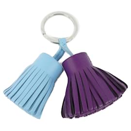 Hermès-Hermes Carmen Unodos Key Ring-Silvery,Purple,Light blue
