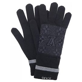 Louis Vuitton Short Gloves Brown Black