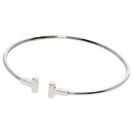 Tiffany & Co-Pulseira charm T-Wire Tiffany em ouro branco 18K-Dourado