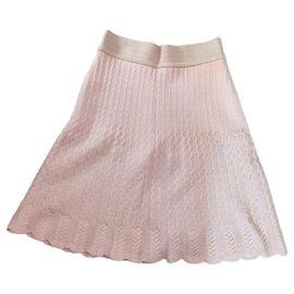Saia de malha Alaïa Rosa