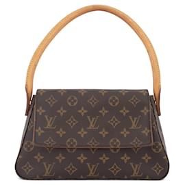 Louis Vuitton-Louis Vuitton Looping Handbag-Brown,Monogram