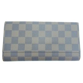 Louis Vuitton-Louis Vuitton Portefeuille Sarah Damier Ebene Long Wallet-Damier ebene