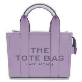 Bolsa de mão pequena de couro lilás da Marc Jacobs Outro