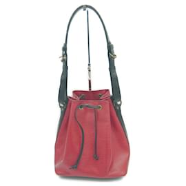 Louis Vuitton-Louis Vuitton Epi Petit Noe Shoulder Bag-Black,Red