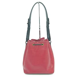 Louis Vuitton-Louis Vuitton Epi Petit Noe Shoulder Bag-Black,Red