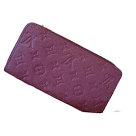 Louis Vuitton-Zippy Leather Print Aurore-Peach