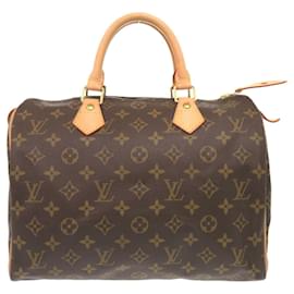 Louis Vuitton-Louis Vuitton Speedy 30 Monogram Handbag-Brown,Monogram