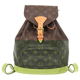 Louis Vuitton-Louis Vuitton Montsouris MM Monogram Backpack-Brown,Monogram