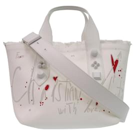 Christian Louboutin-Sac à main Frangibus de Christian Louboutin-Blanc