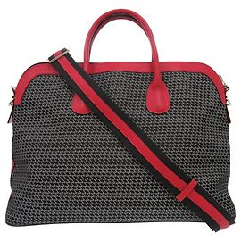 Valextra K-VAL Mi Bolsa de Hombro Negro Roja