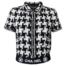Chanel-Rarest CC Logo Band Ribbon Tweed Jacket-Other