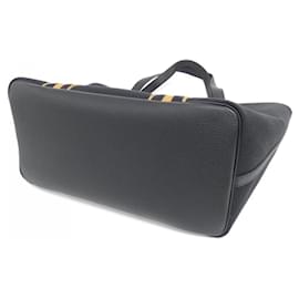 Hermès-Sac à main Hermes Pur Sangle 083894CA-Noir,Caramel