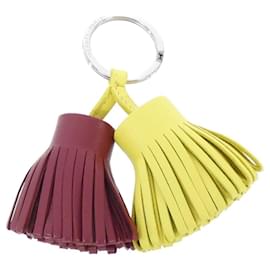 Hermès-Hermes Carmen Unodos Key Ring-Red,Golden