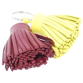 Hermès-Hermes Carmen Unodos Key Ring-Red,Golden