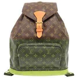 Louis Vuitton-Louis Vuitton Montsouris GM Monogram Backpack-Brown,Monogram