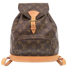 Louis Vuitton-Louis Vuitton Montsouris MM Monogram Backpack-Brown,Monogram