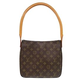 Louis Vuitton-Louis Vuitton Looping MM Monogram Shoulder Bag-Brown
