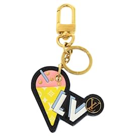 Louis Vuitton-Louis Vuitton Porte Cle Summer Feel Ice Cream Keychain-Black,Pink,Yellow