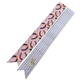 Cachecol de Seda Miu Miu Twilly Azul Lavanda Azul