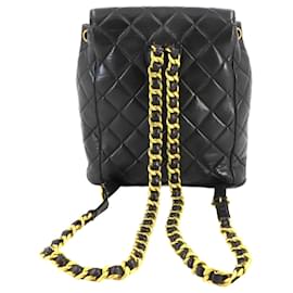 Chanel-Chanel Matelasse Chain Backpack-Black