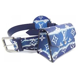 Louis Vuitton-Louis Vuitton Standard Belt-Blue,Navy blue
