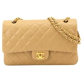 Chanel-Chanel Matelasse 25 Chain Shoulder Bag-Beige