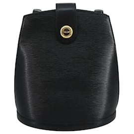 Louis Vuitton-LOUIS VUITTON Epi Cluny Shoulder Bag Black M52252 LV Auth 110789-Black
