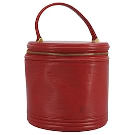 Louis Vuitton-LOUIS VUITTON Epi Cannes Hand Bag Red M48037 LV Auth 111311-Red