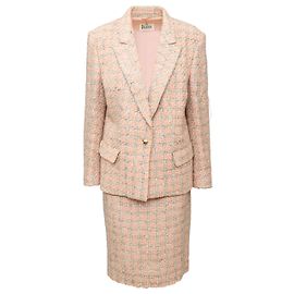 Conjunto de tweed de lã Herno Rosa