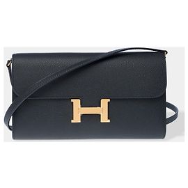 Hermès HERMES Constance Bag in Black Leather - 102454 Black