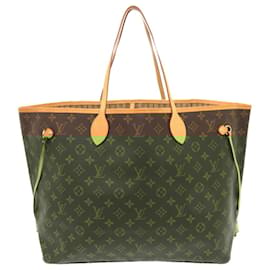 Louis Vuitton-Louis Vuitton Neverfull GM Monogram Tote Bag-Brown