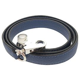 Hermès Hermes Kelly Strap in Deep Blue Taurillon Clemence Leather Other