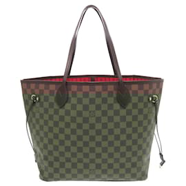 Louis Vuitton-Louis Vuitton Neverfull MM Damier Tote Bag-Brown