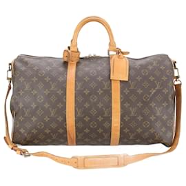 Louis Vuitton-Louis Vuitton Monogram Keepall Bandouliere 50-Brown