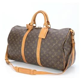 Louis Vuitton-Louis Vuitton Monogram Keepall Bandouliere 50-Brown