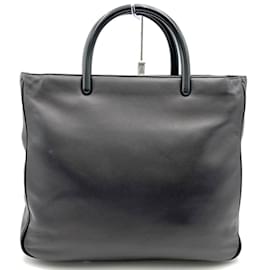 Prada-Prada Black Leather Handbag-Black