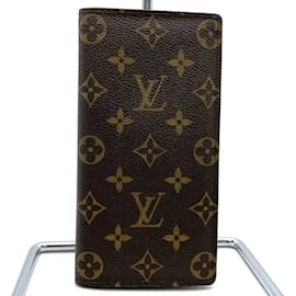Louis Vuitton-Louis Vuitton Monogram Portefeuille Brazza Wallet-Brown