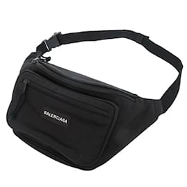 Balenciaga-Balenciaga Nylon Black Fanny Pack-Black