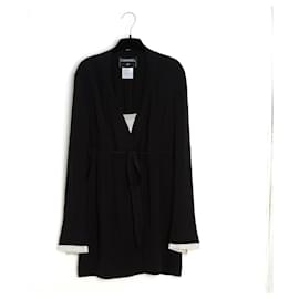 Chanel-Chanel 2004 Top and Silk Blouse FR40 Black Ecru Silk Blouse and Tank UK12 US10-Black,Cream