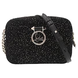 Christian Louboutin-Sac à épaule en cuir suédé noir Christian Louboutin-Noir