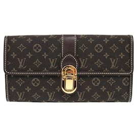 Louis Vuitton-Louis Vuitton Sarah M63006 Long Wallet-Dark grey