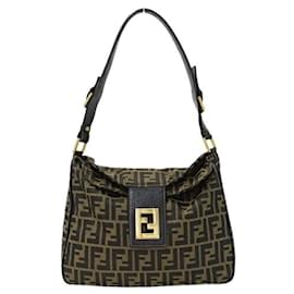 Fendi-Fendi Women's Shoulder Bag Zucca Canvas Brown-Brown