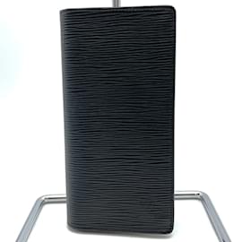 Louis Vuitton-Louis Vuitton Epi Leather Bi-Fold Wallet-Black