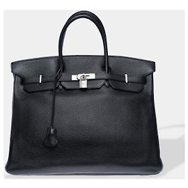 Hermès Borsa HERMES Birkin 40 in Pelle Nera - 102463 Nero