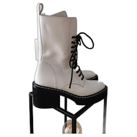 Khaite Ankle Boots Eggshell