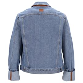 Loewe- Loewe Fisherman Turn-Up Jacket in Blue Cotton Denim-Blue,Light blue