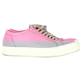 Rick Owens-Rick Owens Phlegethon Sneakers in Pink Leather-Pink