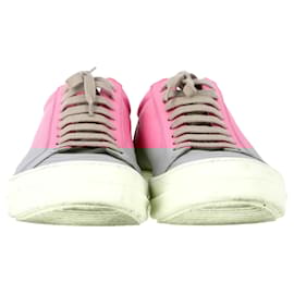 Rick Owens-Rick Owens Phlegethon Sneakers in Pink Leather-Pink