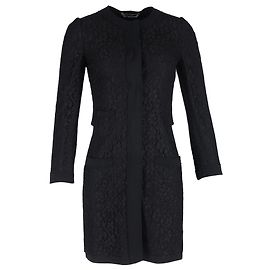 Dolce & Gabbana Lace Coat in Black Polyamide Black