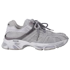 Balenciaga- Balenciaga Phantom Washed Sneakers in Grey Polyester-Grey